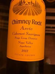 Image result for Chimney Rock Cabernet Sauvignon Arete