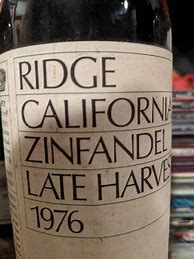 Ridge Zinfandel California Shenandoah Valley に対する画像結果