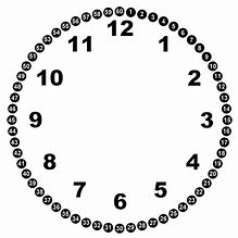 Image result for 12-Inch Clock Face Template