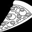 Image result for Pizza Art Black and White
