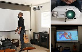 Image result for In Home Projector Setup