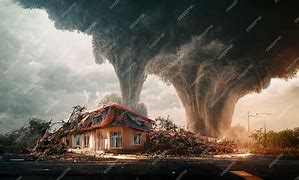 Image result for Tornado Destroying City Ai Image