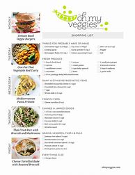 Image result for Vegetarian Weekly Meal Plan