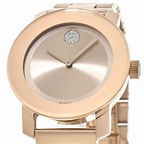 Image result for Pink Gold Movado Watch