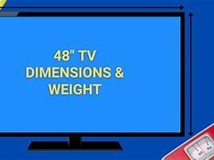 Image result for 48 Inch TV Dimensions