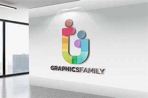 Image result for 3D Wall Logo Mockup