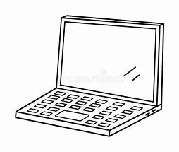 Image result for Vector Laptop Black and White