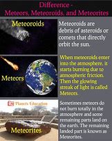 Image result for What Are Asteroids Meteors and Comets