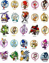 Image result for Sonic Characters and Names