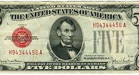 Image result for United States Five-Dollar Bill