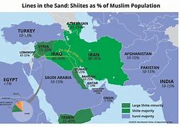 Image result for Shiite vs Sunni Map