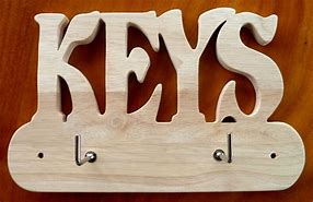 Image result for Wooden Key Holder Designs