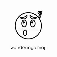 Image result for Wonder Emoji Black and White