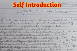 Image result for Introduce Yourself in Interview