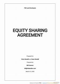 Image result for Equity Agreement Form