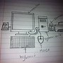 Image result for Computer Related Pencil Drawing