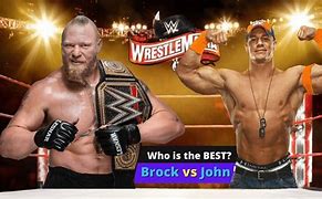 Image result for Brock Lesnar Comparison with John Cena