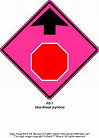 Image result for Incident Stop Ahead Sign