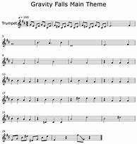 Image result for Gravity Falls Sheet Music Flute and Trumpet Duet