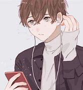 Image result for Anime Boy Holding Phone