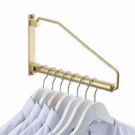 Image result for Wall Mounted Fold Down Clothes Hanger