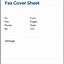 Image result for Free Basic Fax Cover Sheet