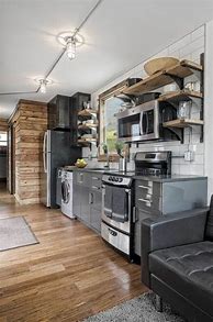 Image result for Tiny House with Kitchen in the Front End