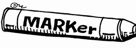 Image result for Markers Cartoon Black and White