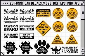 Image result for Funny Vinyl Sticker Car Decals SVG