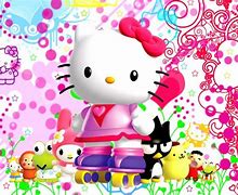 Image result for Cute 3D Hello Kitty Wallpaper