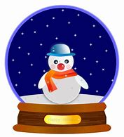 Image result for Snowman Snow Globe Clip Art