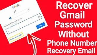 Image result for Recovery Gmail Account without Phone Number