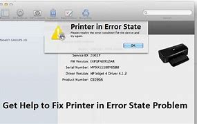Image result for HP Printer in Error State Fix