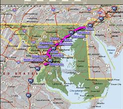 Image result for Interstate 95 Maryland Map