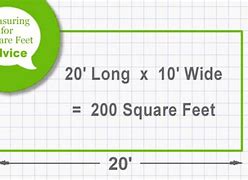 Image result for Equation for Square Feet