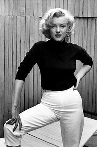 Image result for Marilyn Monroe Black Turtleneck