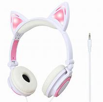 Image result for Light-Up Cat Ear Headphones