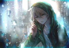 Image result for Sad Anime Boy Rain Wallpaper