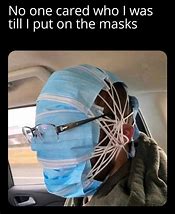 Image result for Half Face Mask Meme