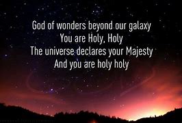 Image result for God of Wonders Beyond Our Galaxy