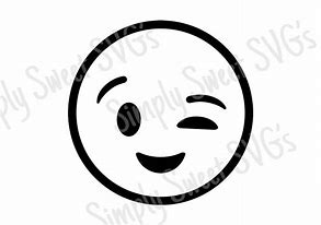 Image result for Wink Emoji Silhouette