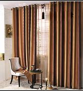 Image result for Brown Striped Curtains