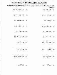 Image result for Linear Equation Word Problems Worksheet