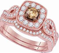 Image result for Rose Gold and Chocolate Diamond Rings
