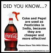 Image result for Coke Pepsi as Pesticide