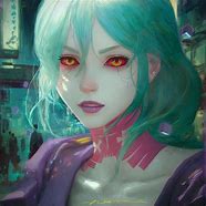 Image result for Cyberpunk Cyborg Girl Robot Anime