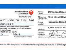 Image result for Blank CPR Card