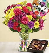 Image result for Happy Birthday Flowers and Chocolates