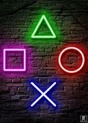 Image result for PlayStation Buttons Logo Neon
