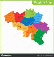 Image result for Map Provincies Belgie